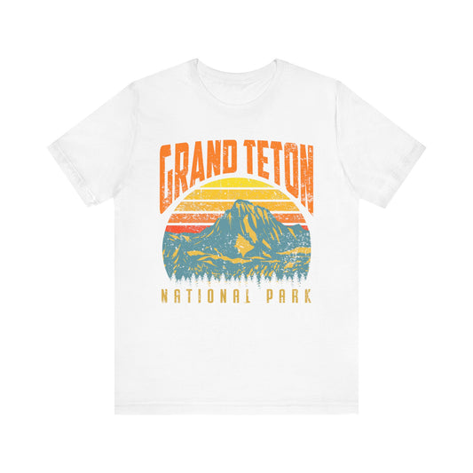 Vintage Travel Grand Teton National Park Mountain Camping Hiking Mountain Shirt - NPT224ALL