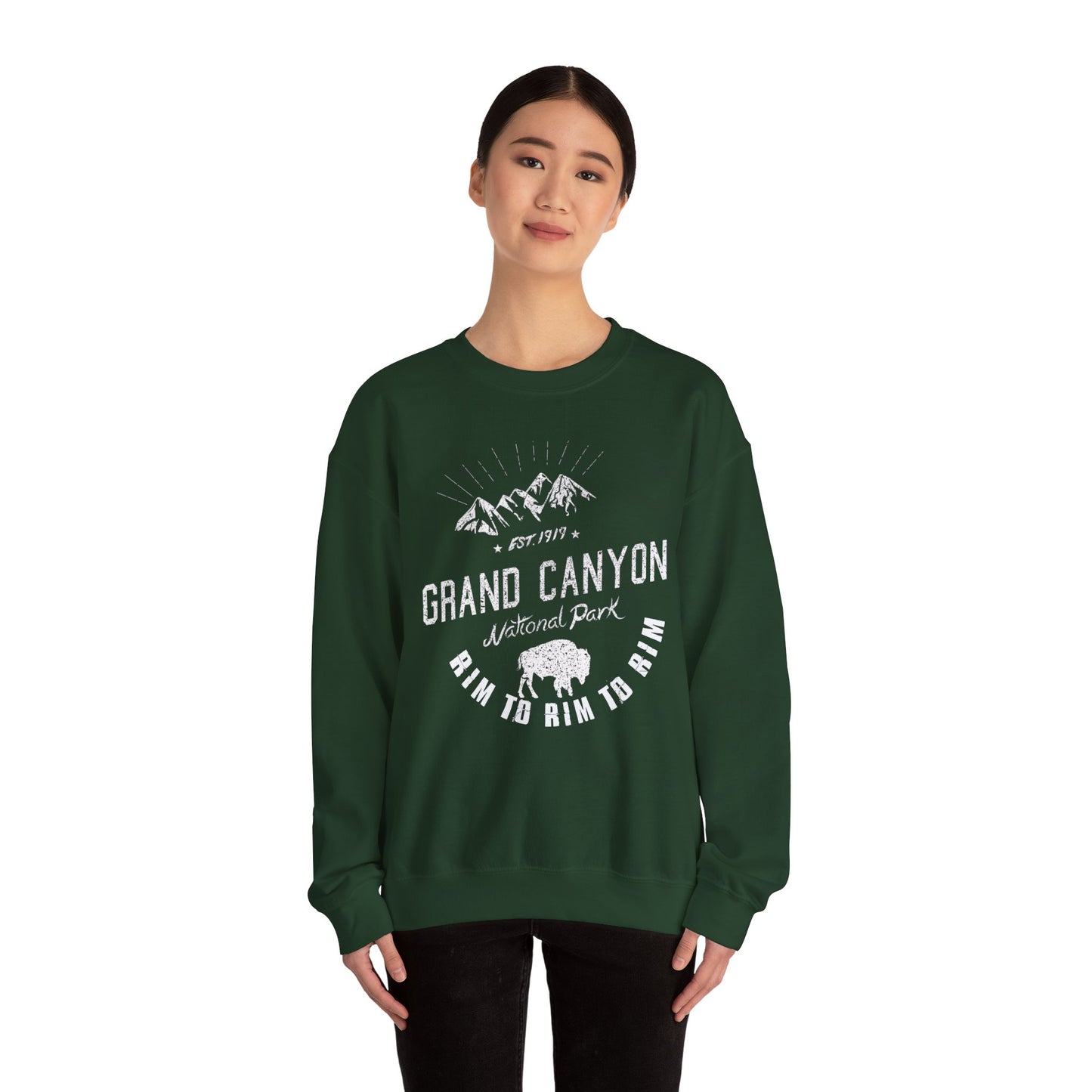 Rim to Rim to Rim Grand Canyon National Park Arizona Camping Hiking Sweatshirt - NP041ALL