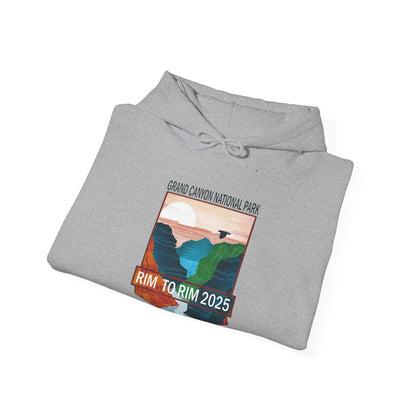 Rim to Rim 2025 Adventure Hoodie, Unisex Hiking Sweatshirt Grand Canyon, Gifts for Hikers and Nature Lovers - NP0429ALL