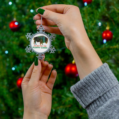 Funny Do Not Pet The Fluffy Cows Ornament Christmas Gifts from Friends, Birthday Gifts for Family - NP038ALL