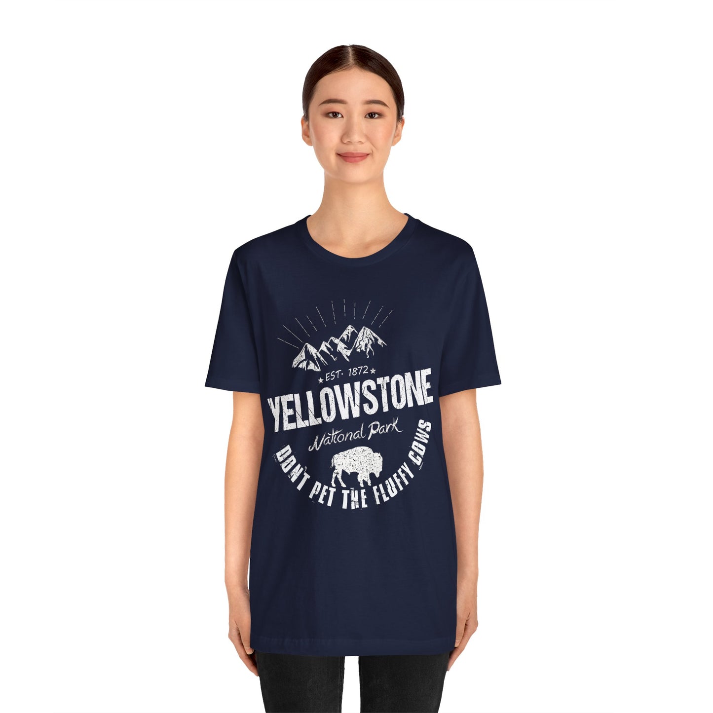 Yellowstone Shirt, Yellowstone National Park NPS Don't pet the fluffy cows Camping Shirt - NP0412ALL