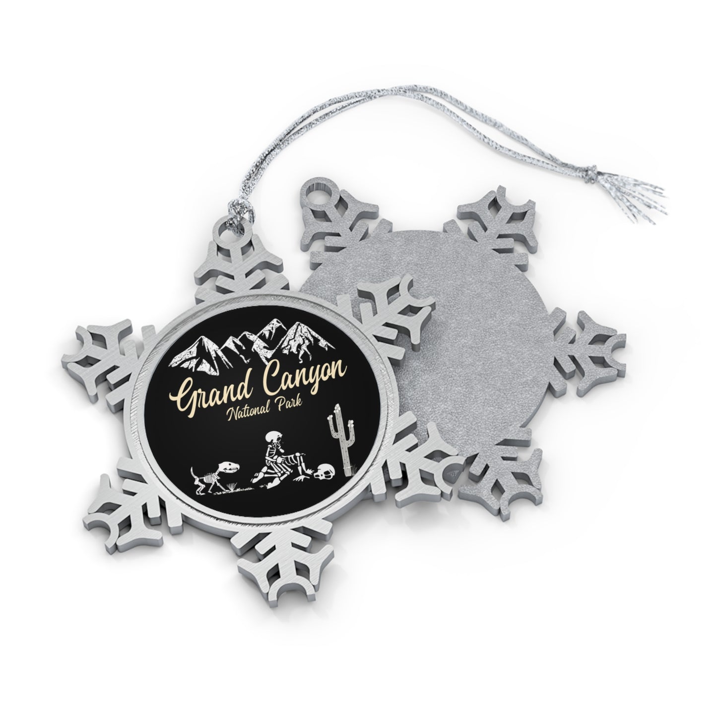 Grand Canyon National Park Pewter Snowflake Ornament, Gifts for Nature Lovers and Friends Holiday Decor from Family NP0158ALL