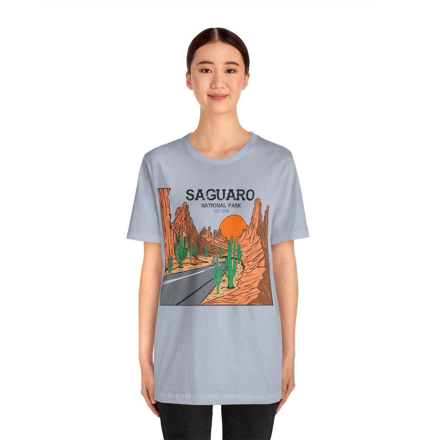 Saguaro Desert Shirt, Arizona Saguaro National Park Cactus Mountain Saguaro Cactus Shirt - NPT159ALL