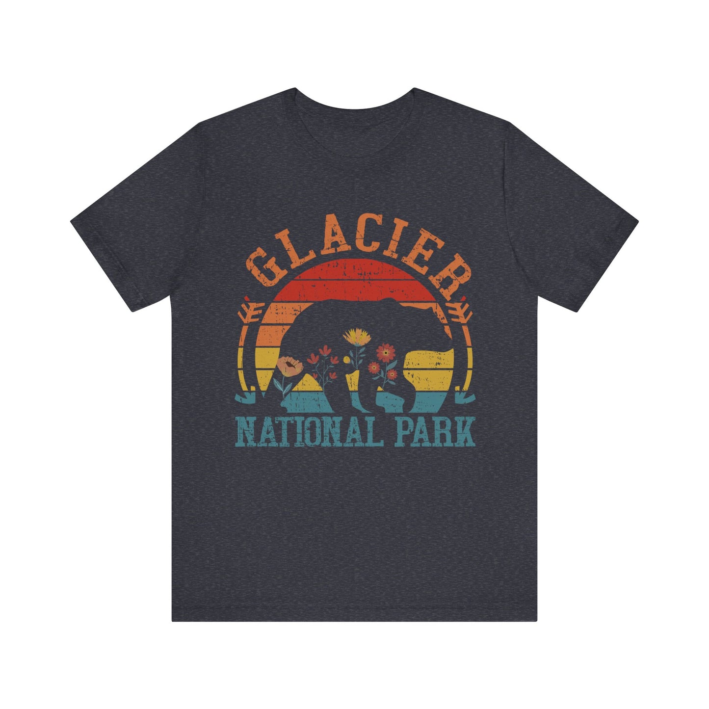 Glacier WeHikers Shirt, Glacier National Park Bear Floral Hiking Forest Camping Mountain Wild Flower Shirt - NPT015ALL