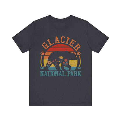 Glacier WeHikers Shirt, Glacier National Park Bear Floral Hiking Forest Camping Mountain Wild Flower Shirt - NPT015ALL