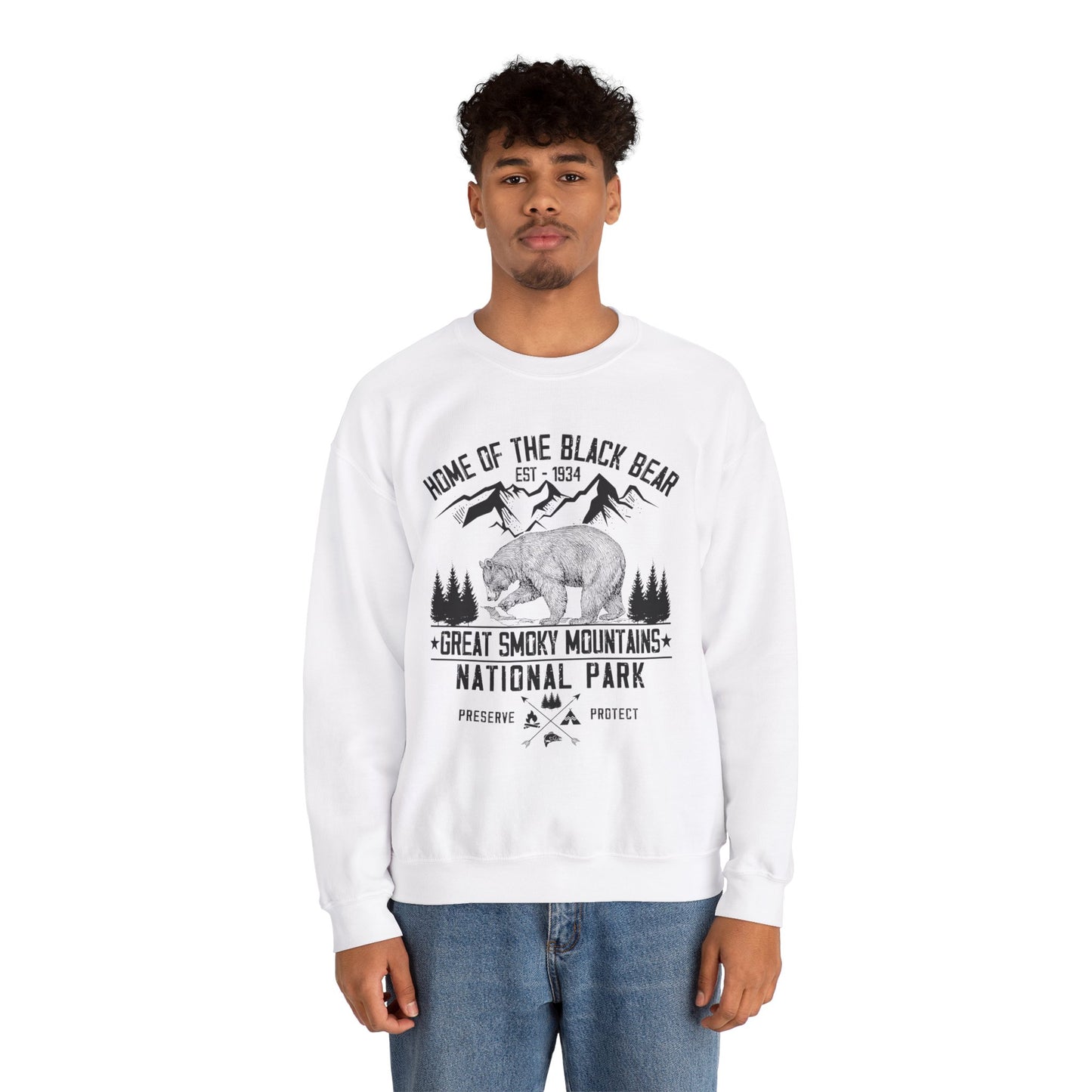 Great Smoky Mountains National Park Hiking  Sweatshirt - NPT123ALL