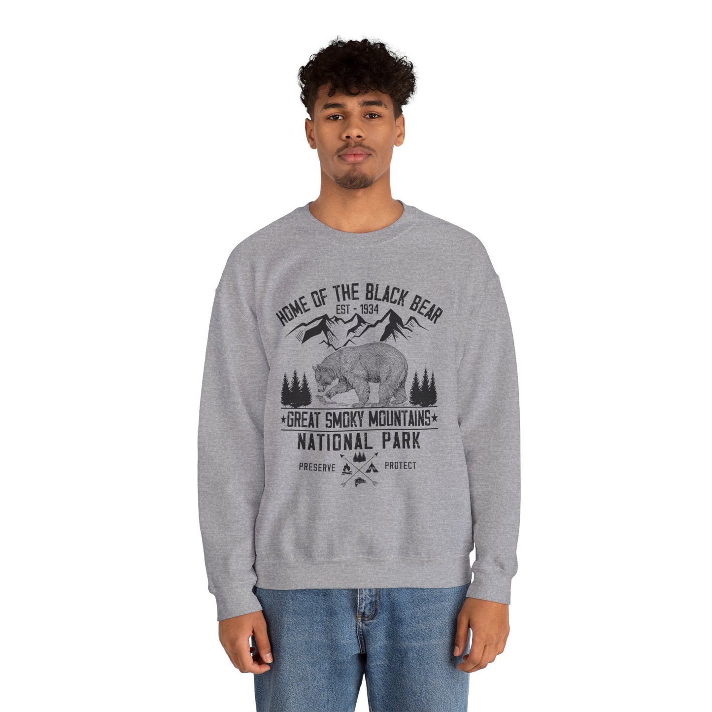 Great Smoky Mountains National Park Hiking  Sweatshirt - NPT123ALL