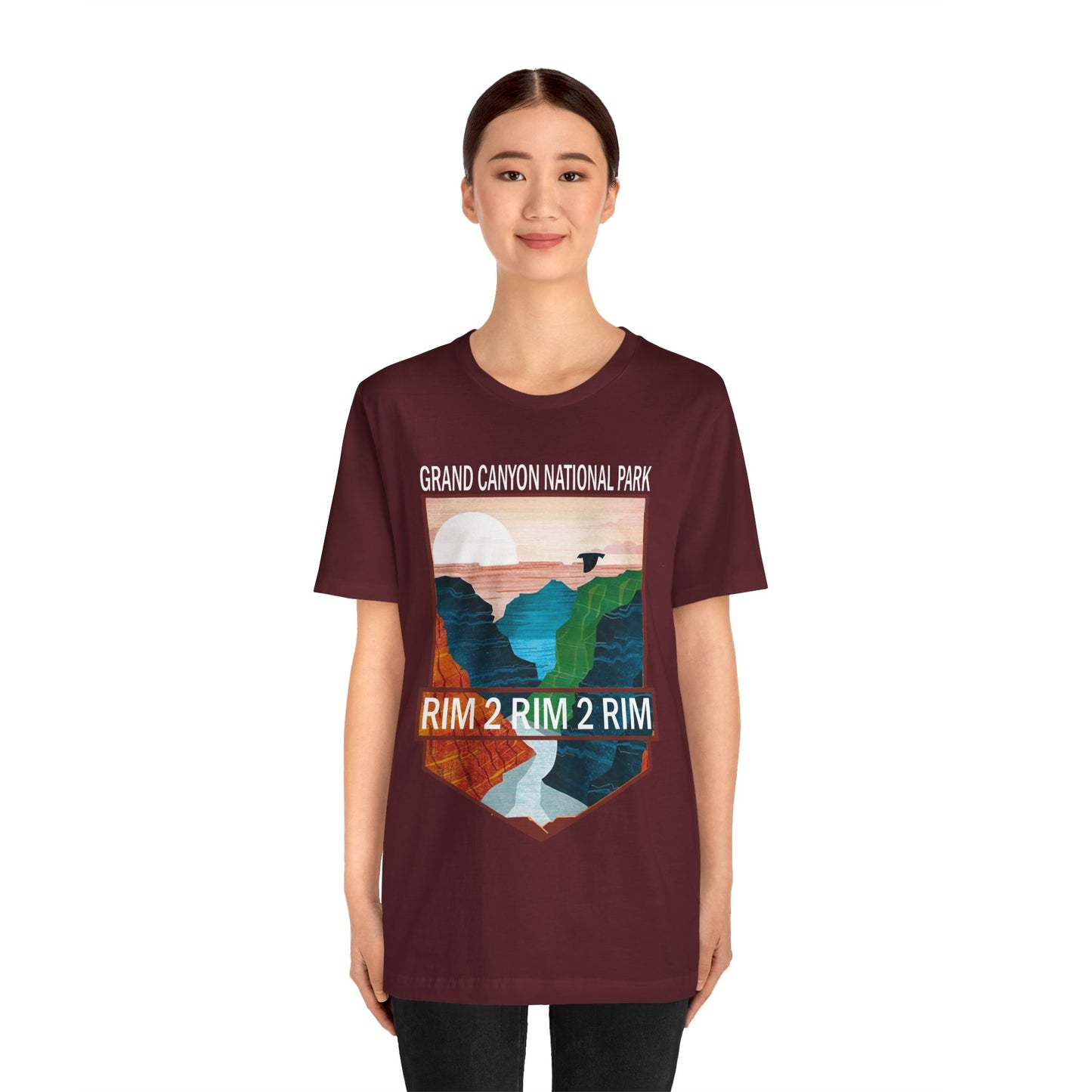 Rim To Rim To Rim Crewneck Shirt, Grand Canyon National Park R2R2R Arizona Camping Hiking Travel shirt - NP0379ALL