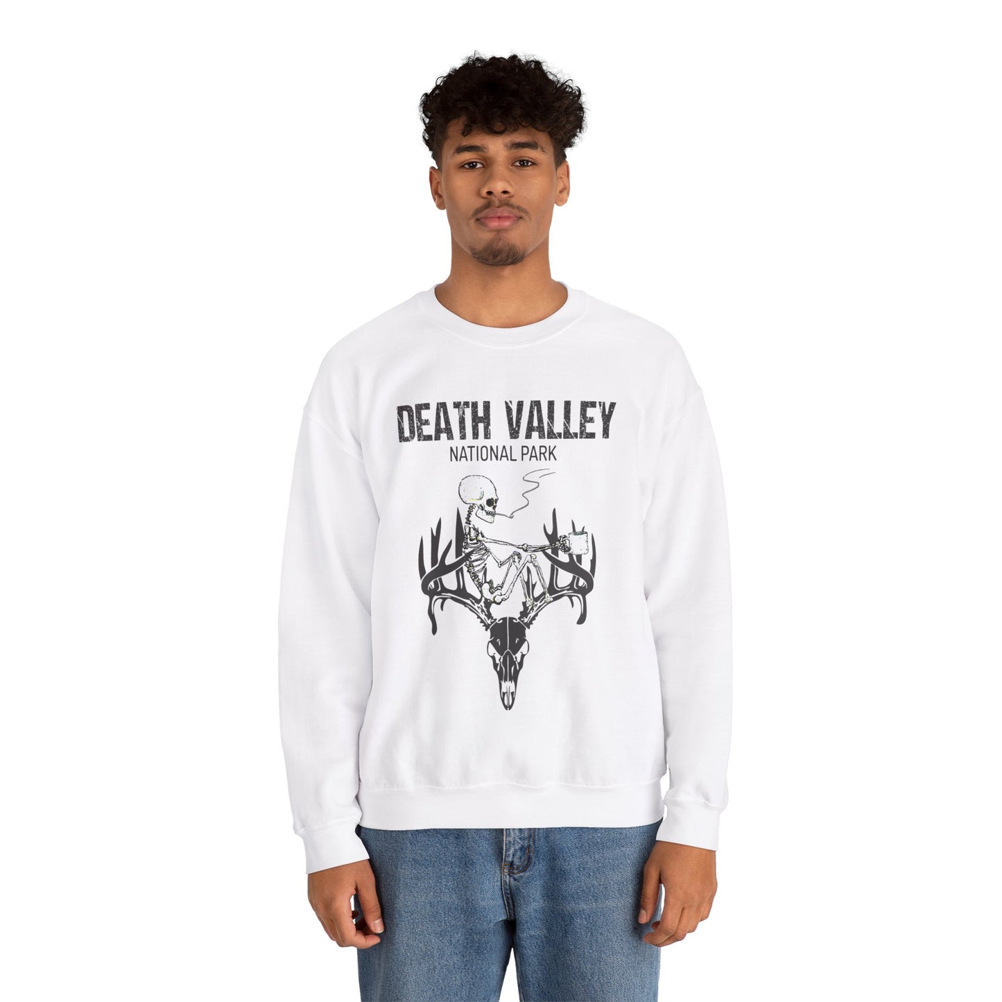 Death Valley National Park Skull Skeleton Camping Mountain Sweatshirt - NP0216ALL