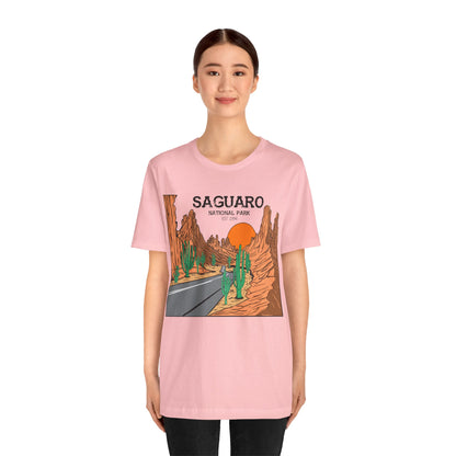 Saguaro Desert Shirt, Arizona Saguaro National Park Cactus Mountain Saguaro Cactus Shirt - NPT159ALL