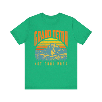 Vintage Travel Grand Teton National Park Mountain Camping Hiking Mountain Shirt - NPT224ALL