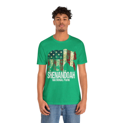 Shenandoah Shirt, Shenandoah National Park Camping 4th of July Independence Day Patriotic Hiking Shirt - NP0375ALL