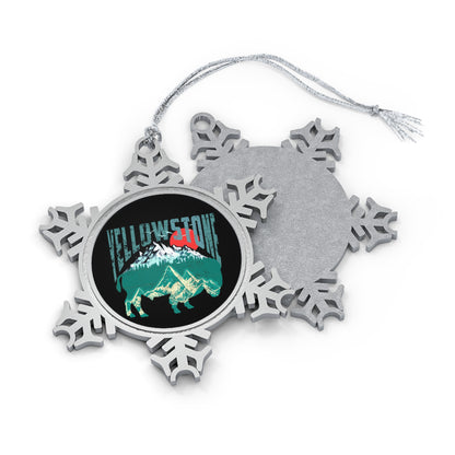 Yellowstone National Park Pewter Ornament, Inspirational Gift for Nature Lovers, Holiday Gifts Friends and Family - NP035ALL