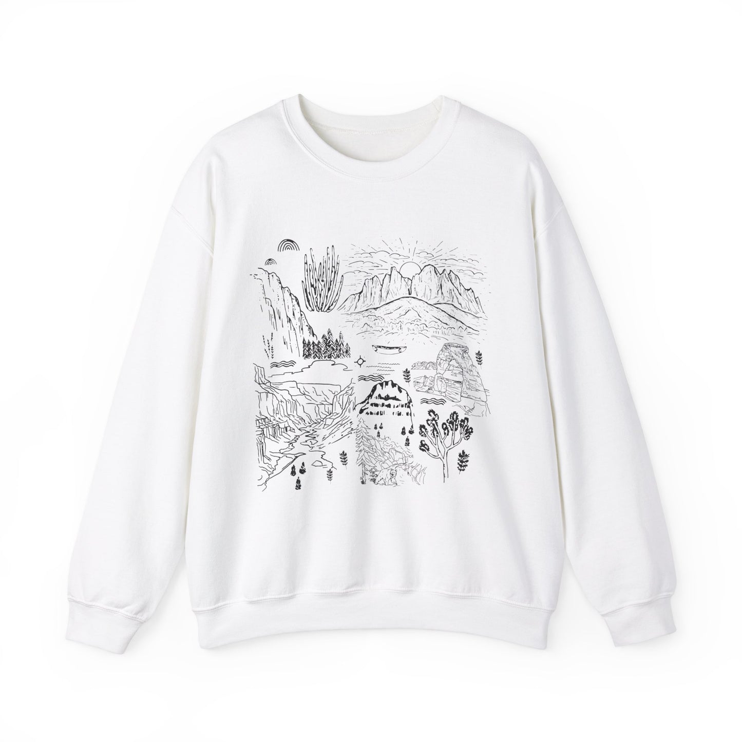 Iconic National Parks Hiking Sweatshirt - NPT006ALL