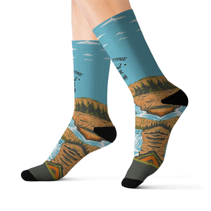 Yellowstone National Park Hiking Adventure Socks - SOCKNP004