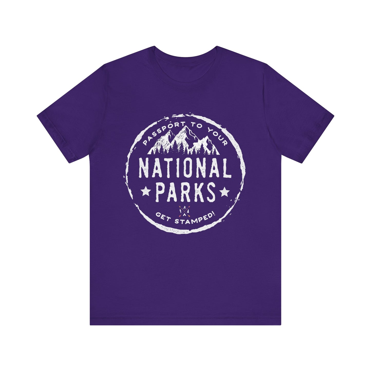 USA National Park Passport Stamp Camping Mountain shirt - NP040ALL