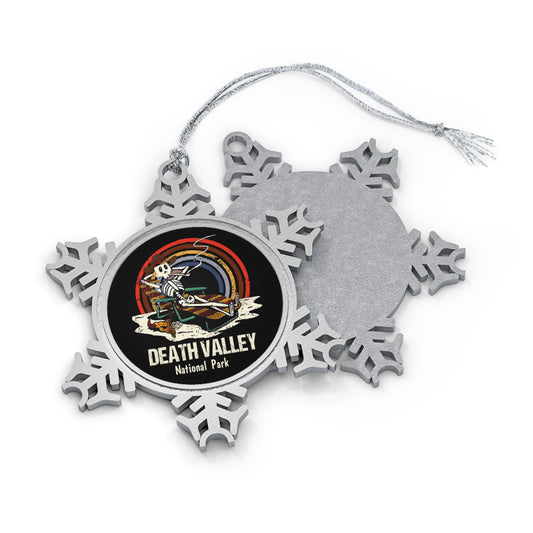 Death Valley National Park National Park Skeleton Monument Valley Hiking Pewter Snowflake Ornament - NP0218ALL