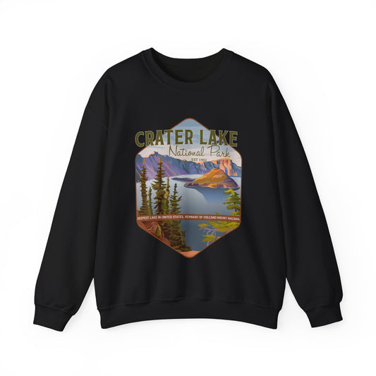 Crater Lake National Park NPS Camping Hiking Travel Sweatshirt - NPT007ALL