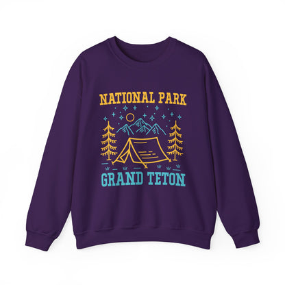 Grand Teton National Park Hiking Camping Hiking Sweatshirt - NPT149ALL