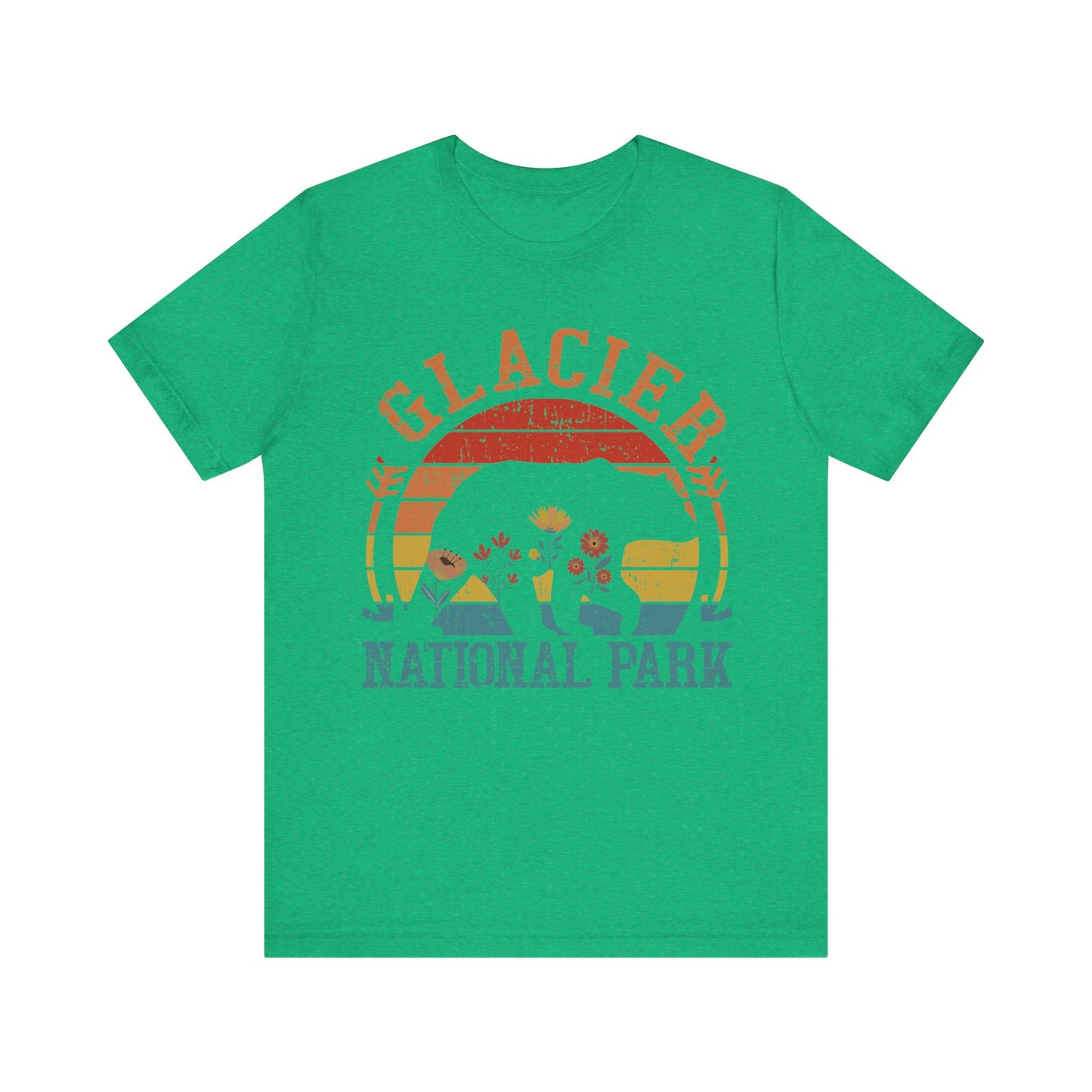 Glacier WeHikers Shirt, Glacier National Park Bear Floral Hiking Forest Camping Mountain Wild Flower Shirt - NPT015ALL