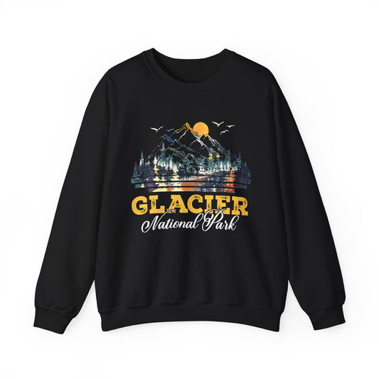 Glacier National Park Camping Hiking Mountain Hiking Travel Sweatshirt - NPT023ALL