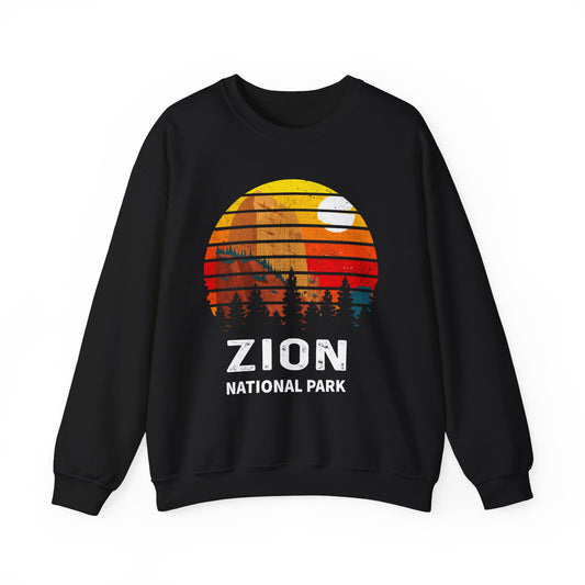 Zion National Park Camping Zion Art Zion Poster Sweatshirt - NP044ALL