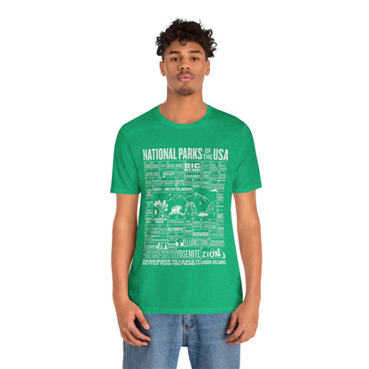 Checklist US National Parks of The USA Shirt, 63 Us National Park Name States Shirt- Np0296all