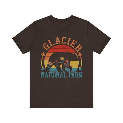 Glacier WeHikers Shirt, Glacier National Park Bear Floral Hiking Forest Camping Mountain Wild Flower Shirt - NPT015ALL