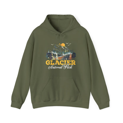 Glacier National Park Camping Hiking Mountain Hiking Hoodie - NPT023ALL