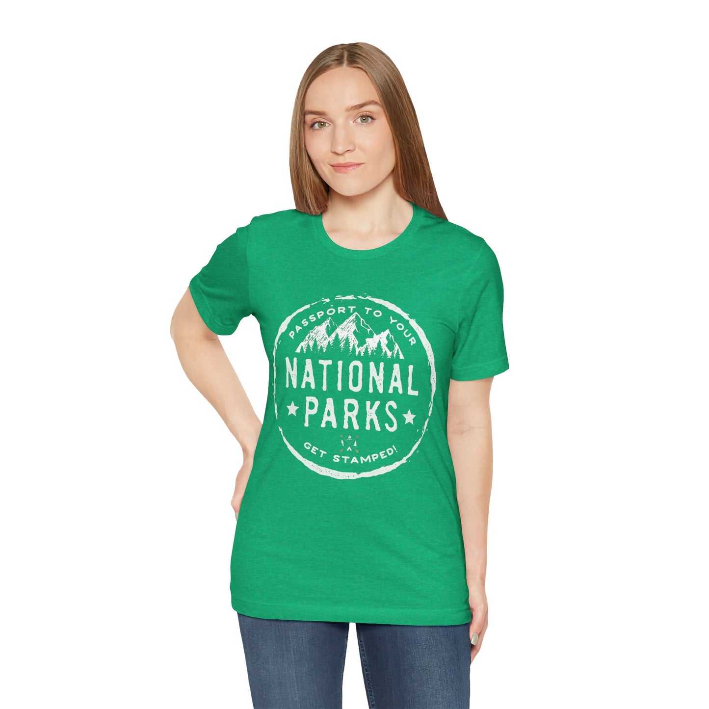 USA National Park Passport Stamp Camping Mountain shirt - NP040ALL