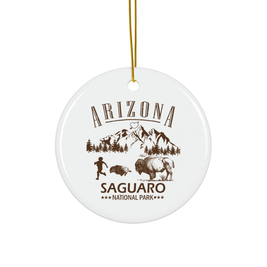 Saguaro National Parks Ornament , Arizona Saguaro National Park Ceramic Ornament - NP0111ALL