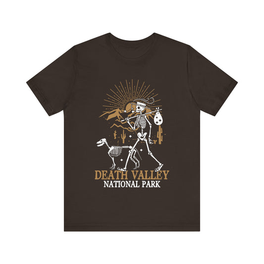 Death Valley National Park Skeleton Hiking Camping Adventure Mountains shirt - NPT070ALL