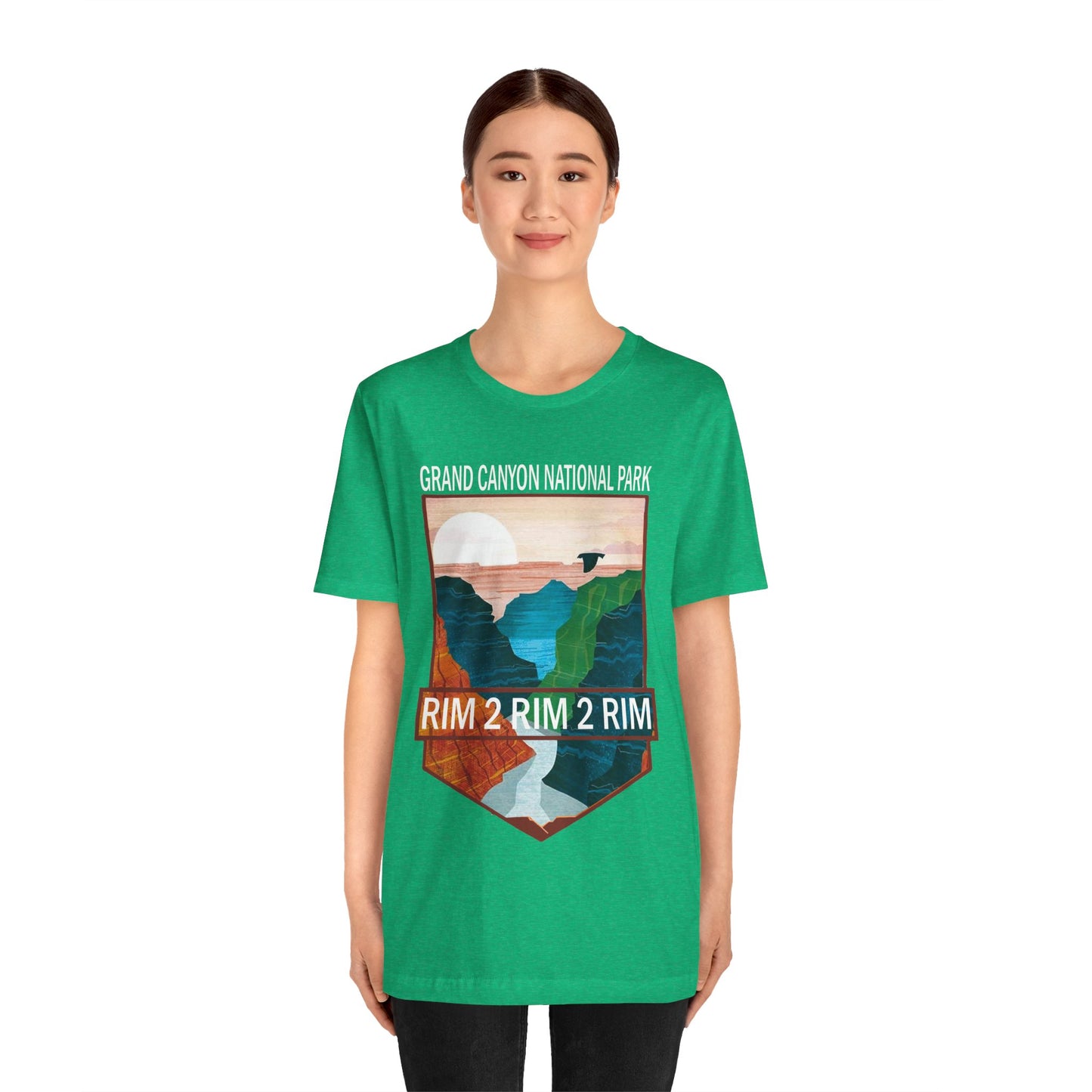 Rim To Rim To Rim Crewneck Shirt, Grand Canyon National Park R2R2R Arizona Camping Hiking Travel shirt - NP0379ALL