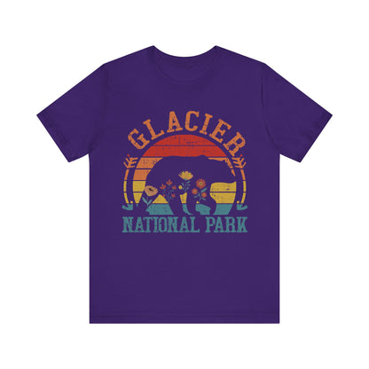 Glacier WeHikers Shirt, Glacier National Park Bear Floral Hiking Forest Camping Mountain Wild Flower Shirt - NPT015ALL