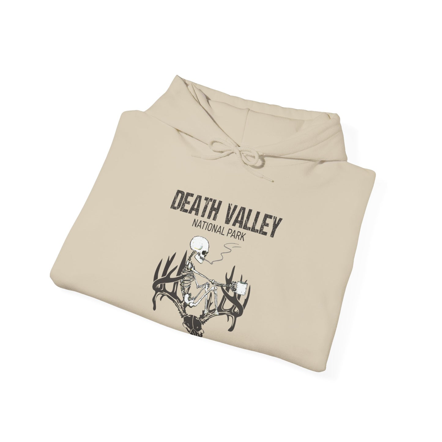 Death Valley National Park Skull Skeleton Camping Mountain  Hoodie - NP0216ALL