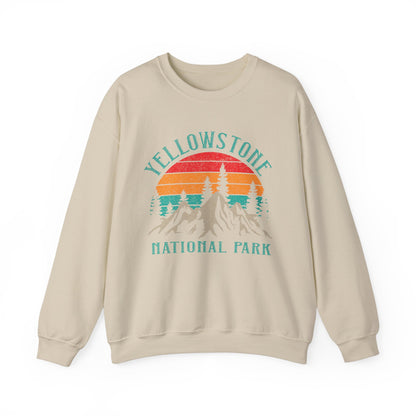 Vintage Yellowstone Us National Park Mountain Sweatshirt - NPT103ALL