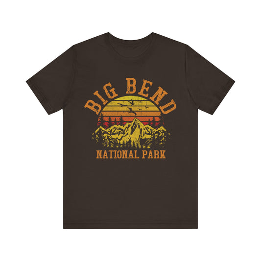 Vintage Big Bend National Park Camping Mountain Travel Shirt - NPT170ALL