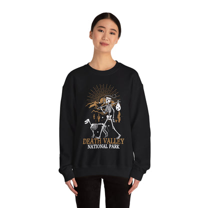 Death Valley National Park Skeleton Hiking Camping Adventure Mountains Sweatshirt - NPT070ALL