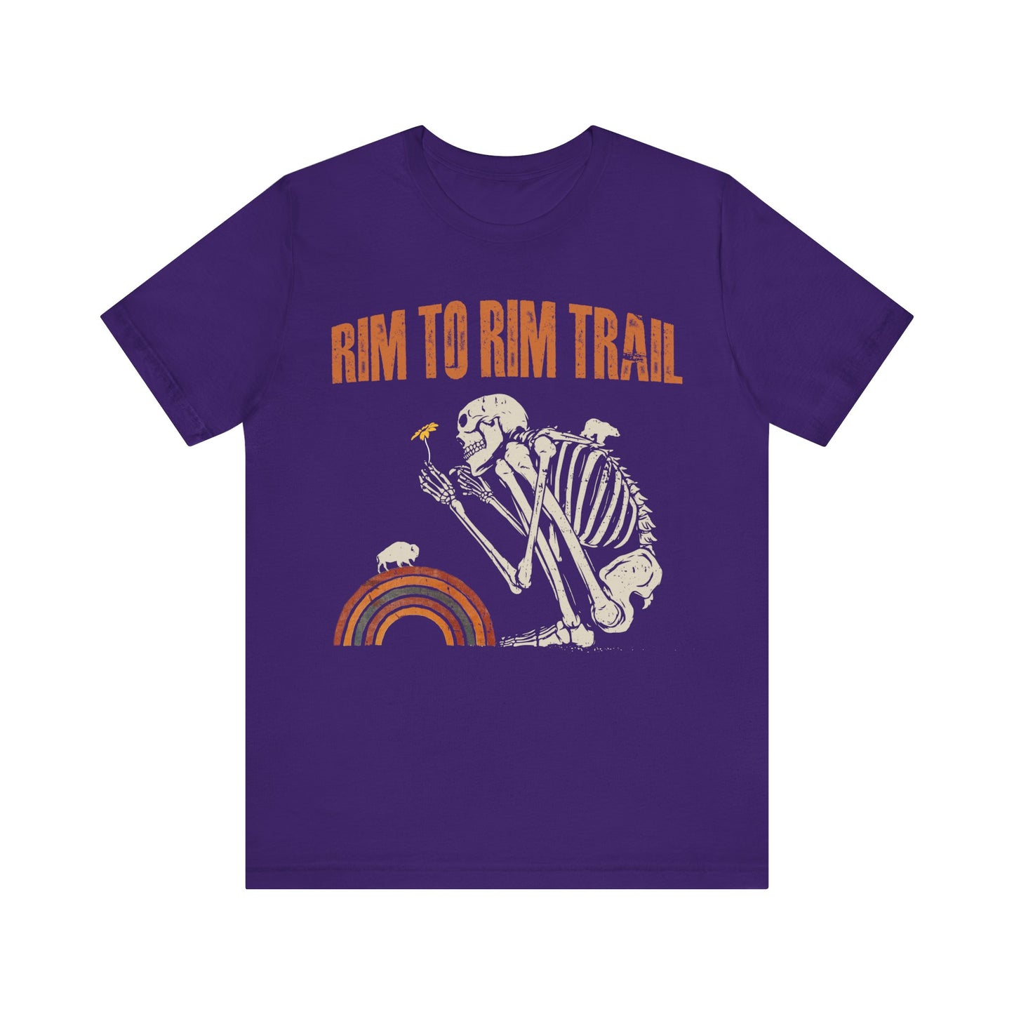 Rim To Rim Trail Shirt, Vintage Grand Canyon National Park Rim To Rim Trail Arizona Hiking Camping Bear Skeleton Shirt - NPT078ALL