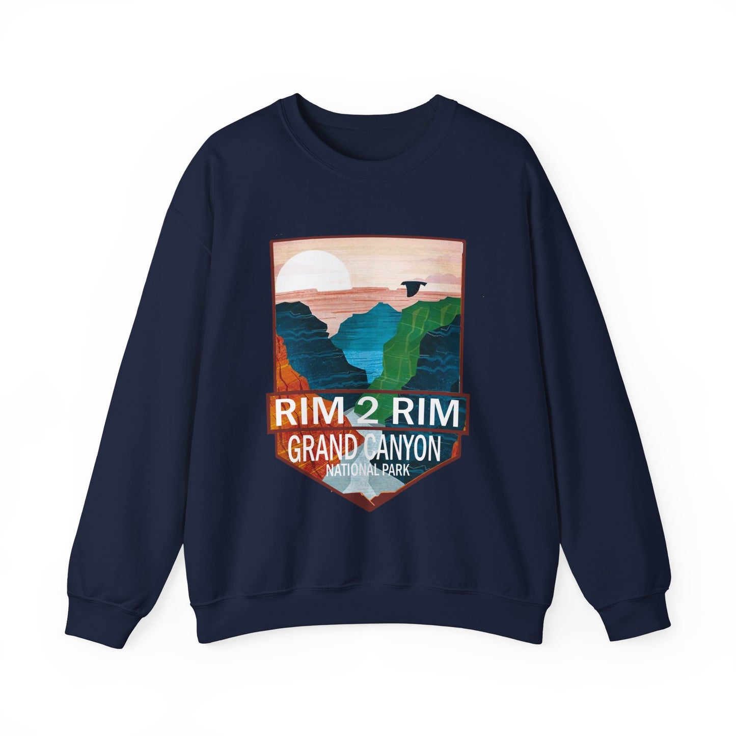 Rim to Rim Grand Canyon National Park Arizona Hiking Camping Gift Sweatshirt - NP0431ALL