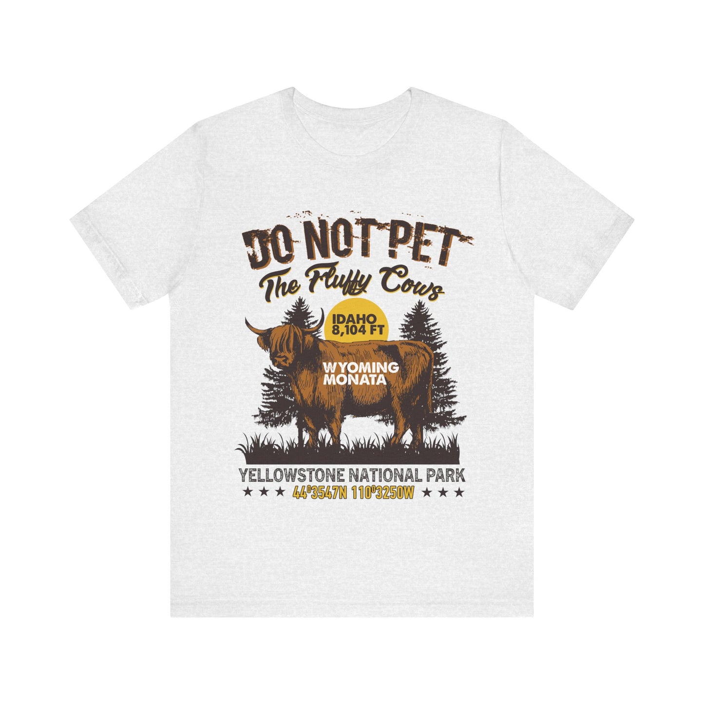 Don't Pet The Fluffy Cows Shirt, Vintage Yellowstone National Park Idaho Wyoming Monata Buffalo Shirt - NPT108ALL