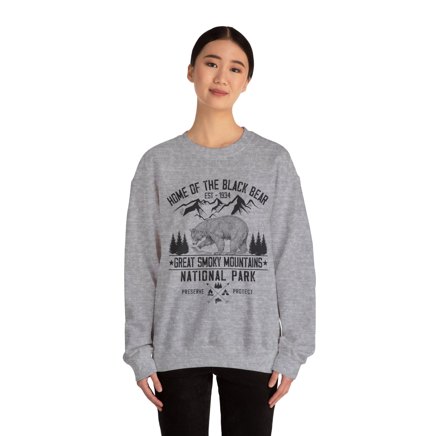 Great Smoky Mountains National Park Hiking  Sweatshirt - NPT123ALL