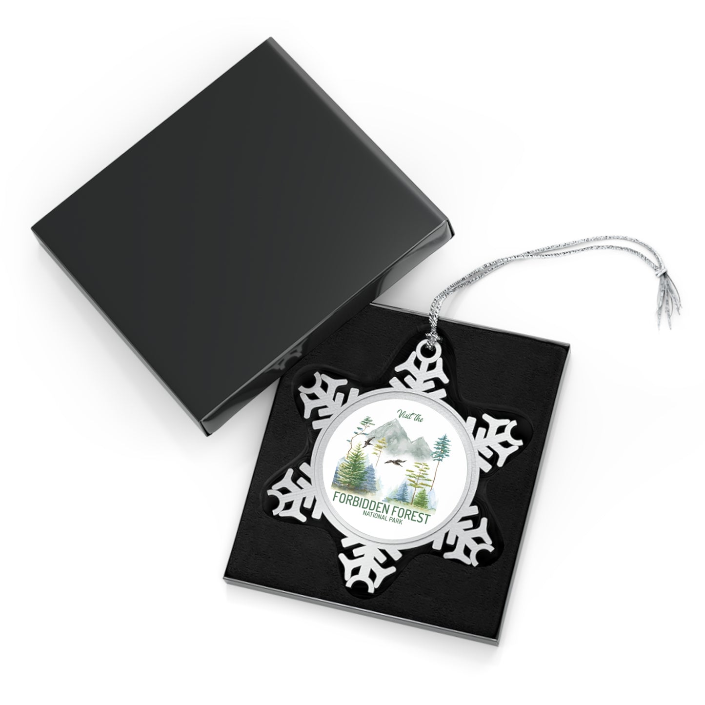 Funny Pewter Snowflake Ornament, Christmas Gifts for Friends and Family,  Gifts from Wizardry School Enthusiasts NP0179ALL