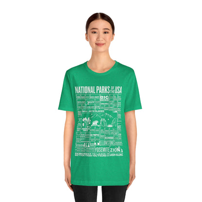 Checklist US National Parks of The USA Shirt, 63 Us National Park Name States Shirt- Np0296all