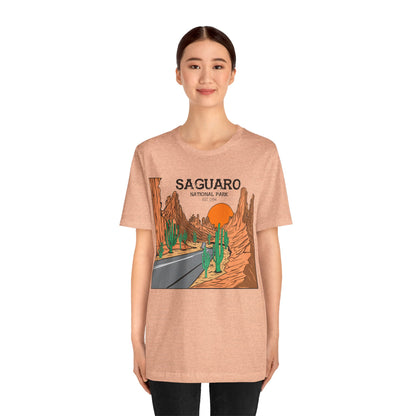 Saguaro Desert Shirt, Arizona Saguaro National Park Cactus Mountain Saguaro Cactus Shirt - NPT159ALL