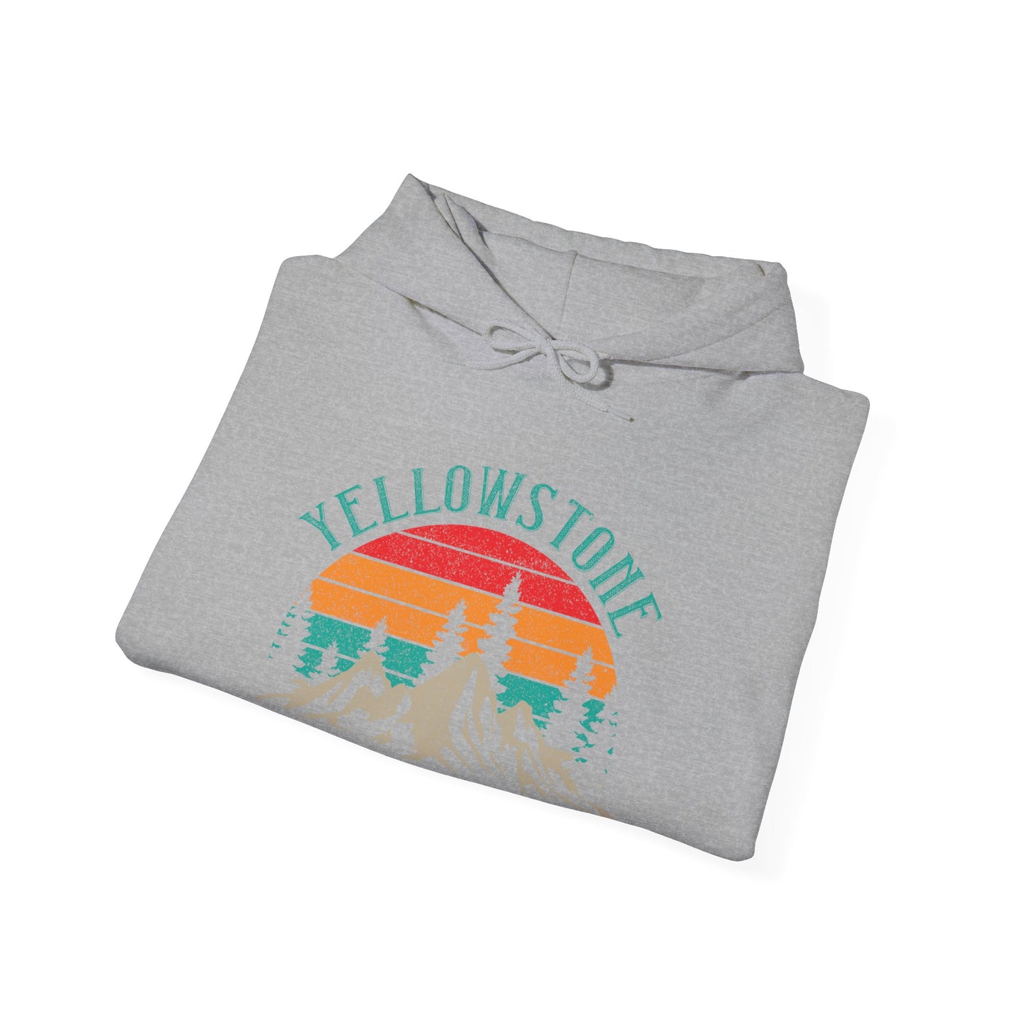 Vintage Yellowstone Us National Park Mountain Hoodie - NPT103ALL