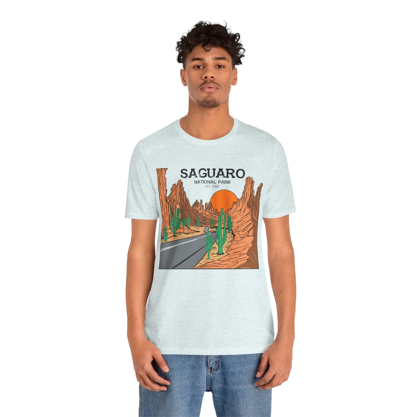 Saguaro Desert Shirt, Arizona Saguaro National Park Cactus Mountain Saguaro Cactus Shirt - NPT159ALL