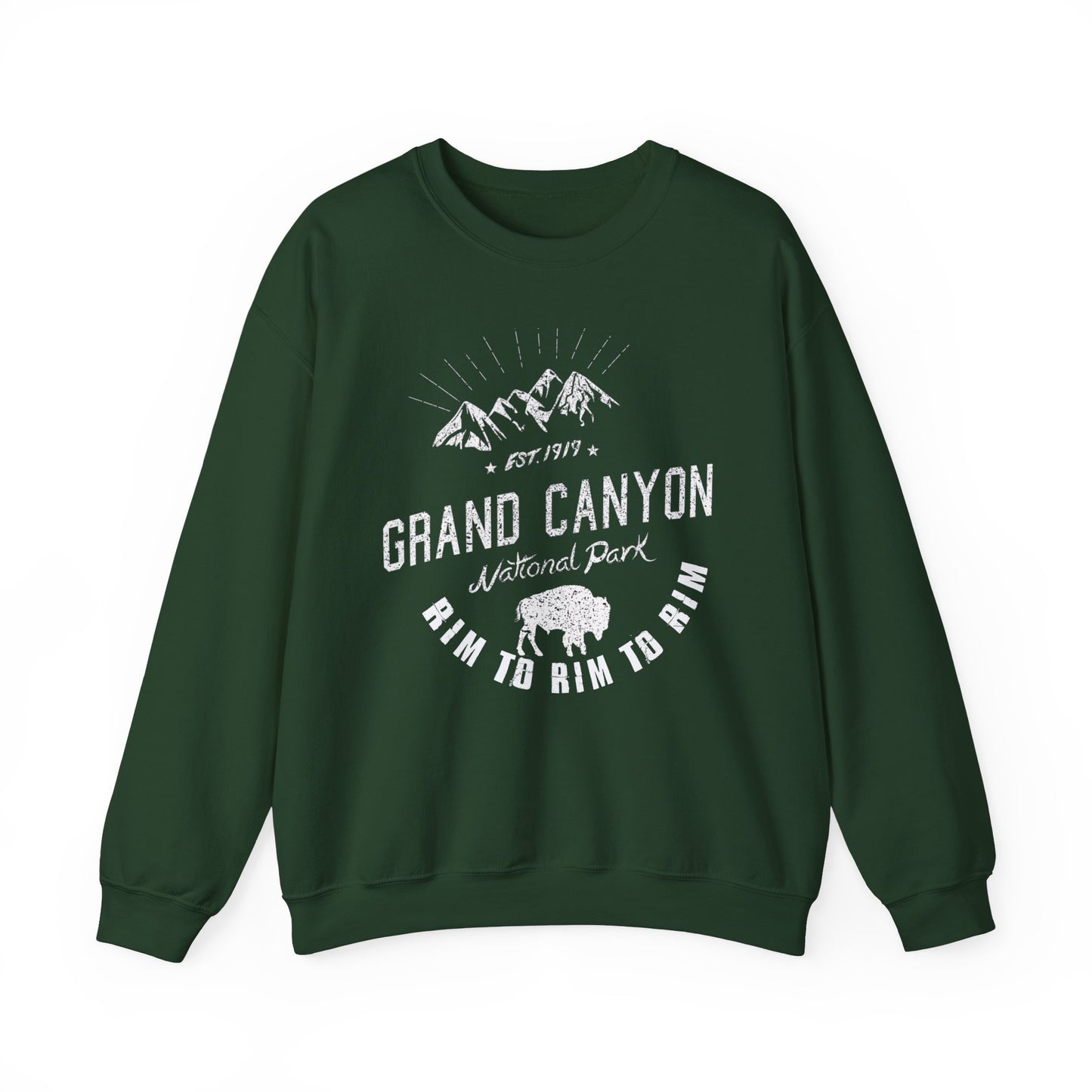 Rim to Rim to Rim Grand Canyon National Park Arizona Camping Hiking Sweatshirt - NP041ALL