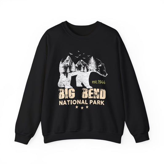 Vintage Big Bend National Park Camping Sweatshirt - NP060ALL