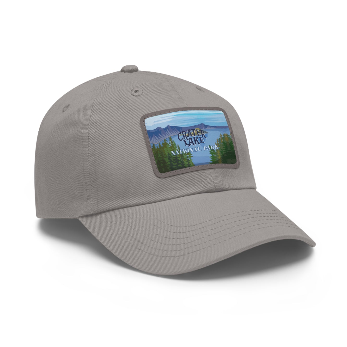 Crater Lake Leather Patch Hat, Crater Lake National Park Mountain Camping Hiking Mountain Hat - HATNP009